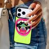 Space Lips Phone Case For iPhone 17 Air 14 15 13 12 Max Cover For Apple 16e 11 Pro Max Plus Coque
