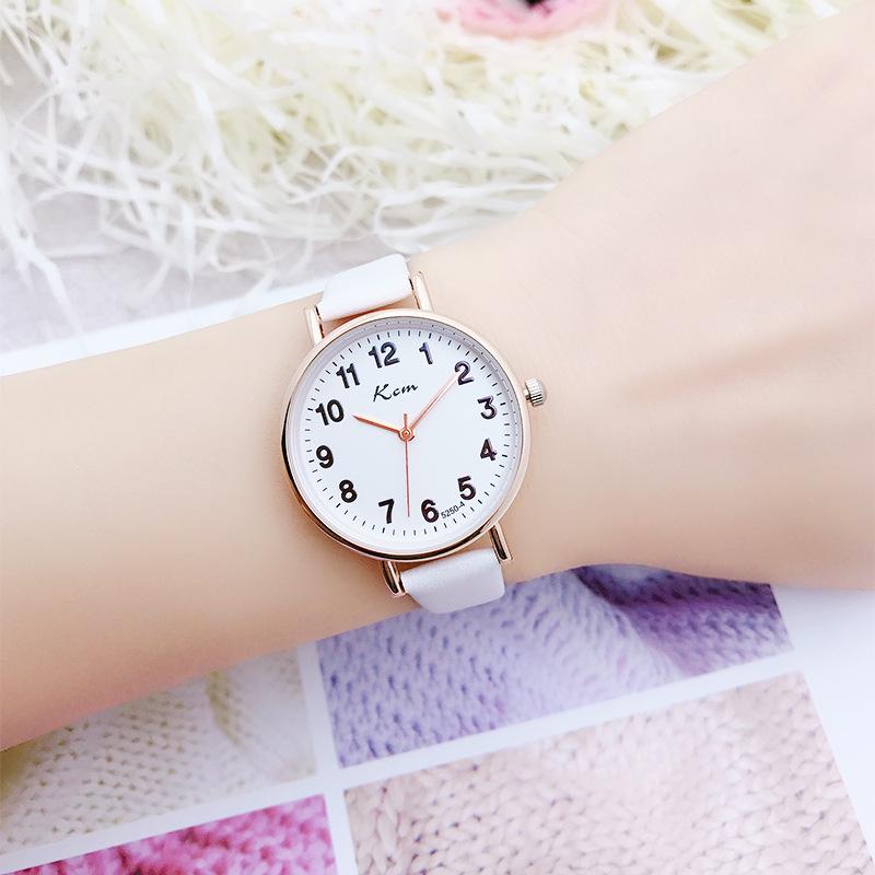 Digital Exam Watch for Students - Simple Style for Girls In Elementary To College with Scale Belt