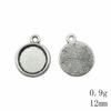 Valentine's Day Accessories For Making Jewelry Fit Round 12mm Glass Cabochon Base Setting Tray Accessories Parts Women's Clothing Bag Accessories