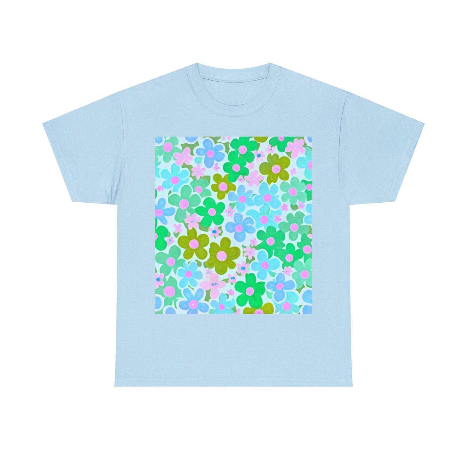 Blue Floral Tee 160