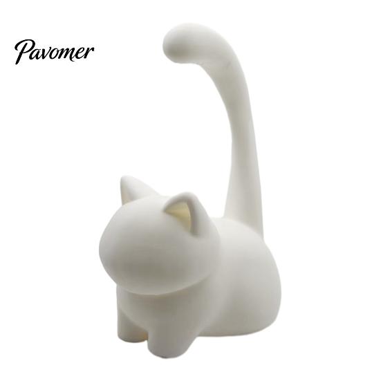 Jewelry Organizer for Rings Cute Cat Ring Holder, Minimalist Stand Bedroom Dressing Practical Storage Gift Table, Decorative Sitting And Earrings