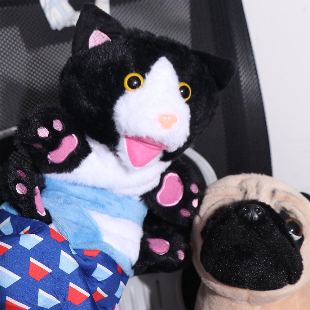 Soft Plush Cat Toys Wrestling Glove Sturdy Padding Cat Dolls Durable Animal Hand Glove Kids