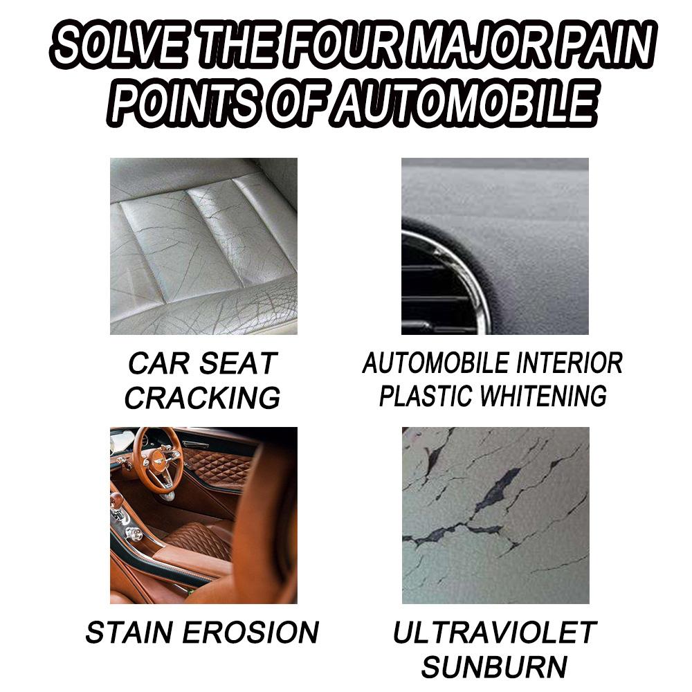 Car Interior Parts Liquid Leather Plastic Renovator Refreshing Restorer Foam Cleaner Spray Refurbishment Paste for Auto