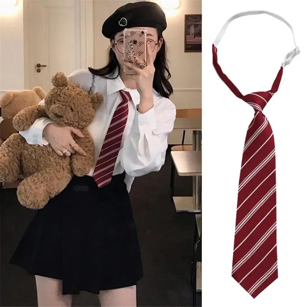 Women's JK  Tie Adjustable Colored Student Uniform Striped Grid Tie Suitable for Women's Fashion Accessories Creative JK Tie