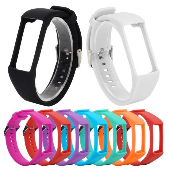 22mm Replacement Silicone Adjustable Wrist Strap Watchband for Polar A360 A370