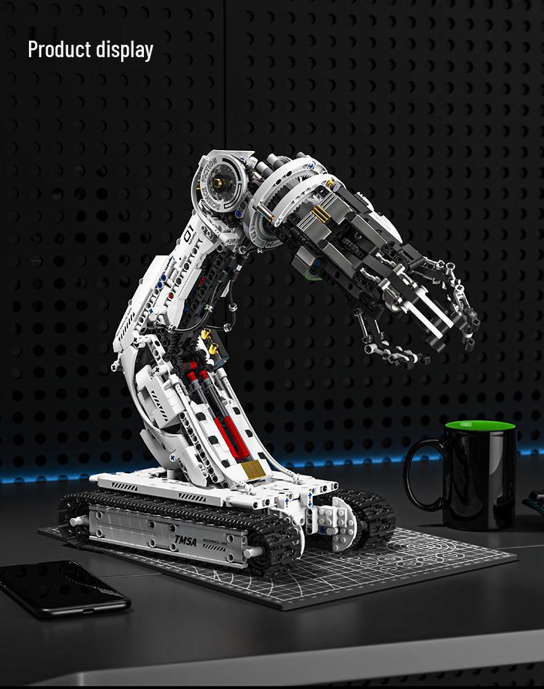 Mu T1110 Electric Remote Control Robotic Arm Building Blocks - Compatible with Lego and Programmable.
