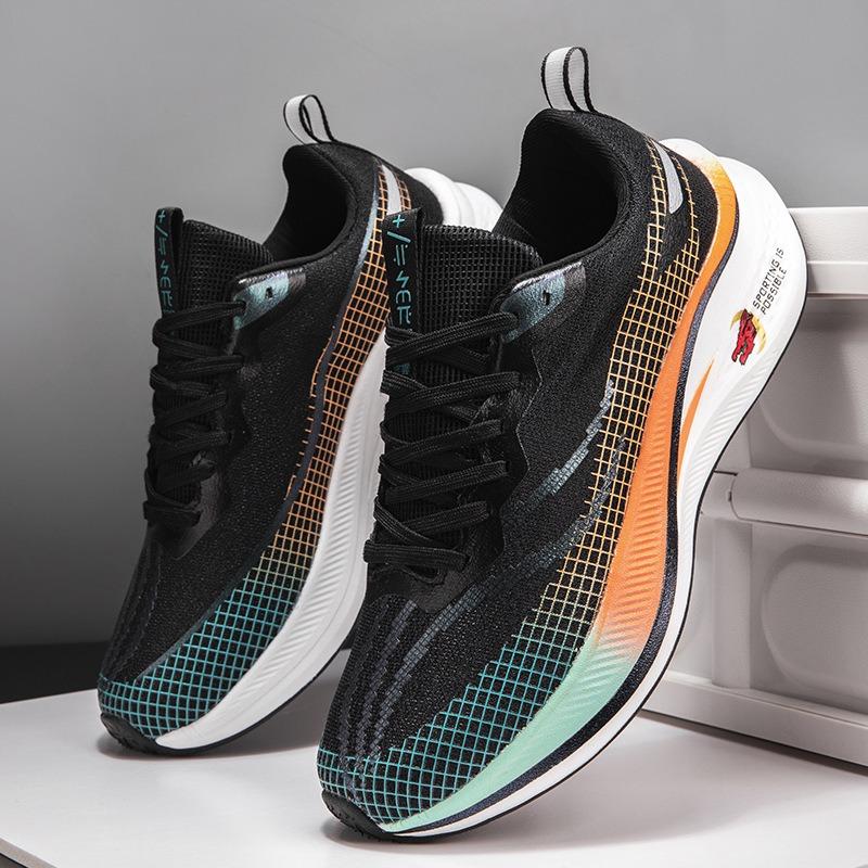 Red Rabbit running shoes men's new summer breathable flying electric professional racing big children pro sports running shoes men