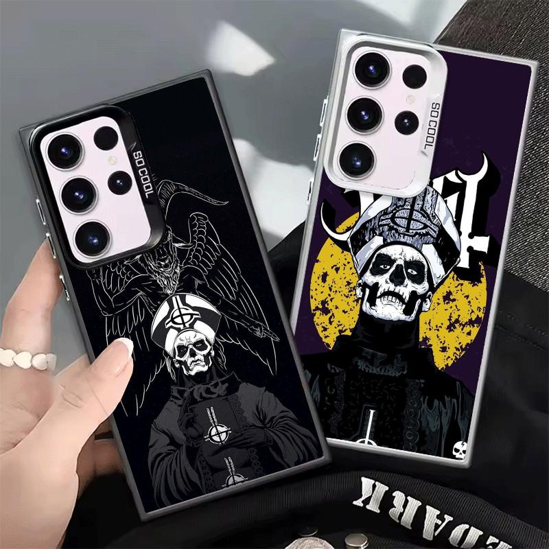 Ghost Papa Emeritus Shockproof Phone Case for Samsung Galaxy S26 Edge S25 Ultra S24 FE S23 Plus S21 Cover Anti Fall Fundas