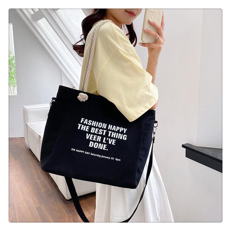 Новая простая холщовая женская сумка большой вместимости — фото 17