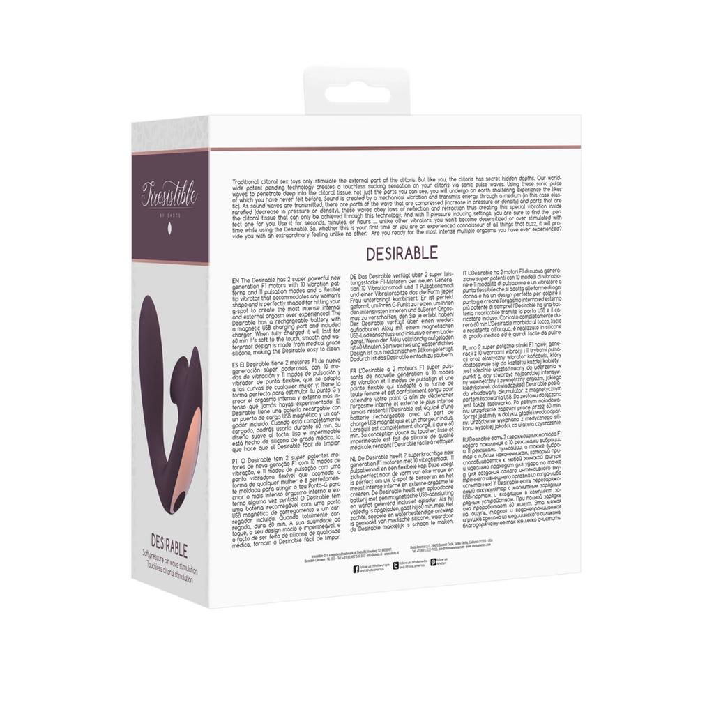Irresistible by Shots - Flexible Pulsating Air Vibrator