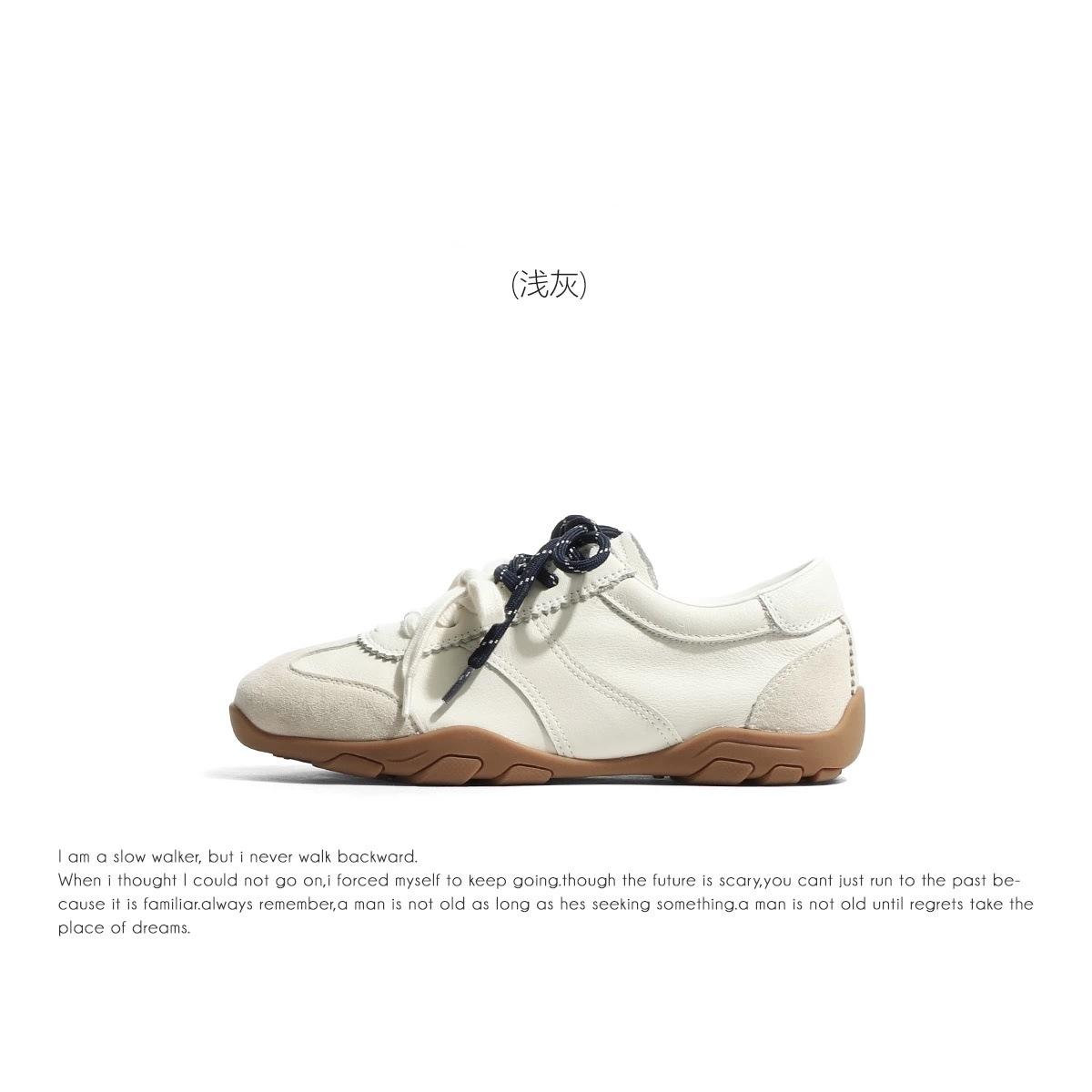 

Ретро повседневные моральные тренировочные туфли женские 2025 весна и осень новая пара шнурков универсальные туфли Форреста Гампа на плоской подошве спортивная обувь доска с 40