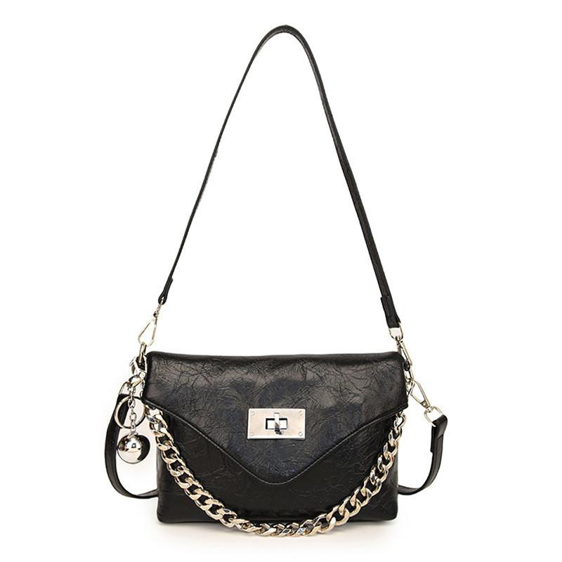 Ielgy Niche Fashionable Burst Crack Envelope Bag All-Match Casual Messenger Bag Fashion Chain Shoulder Messenger Bag