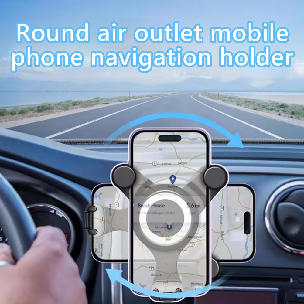 Universal Car Phone Holder Air Vent Mount Gravity 360 Rotation Car Phone Mount Bracket for Smartphones Quick Installation