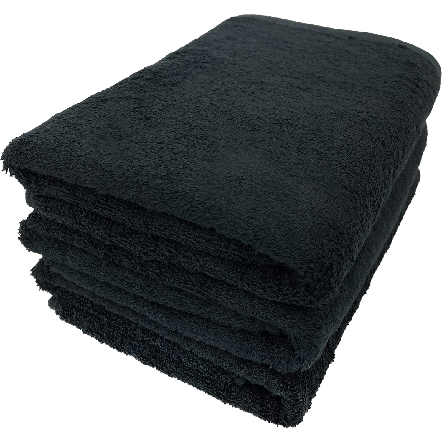 Cottontown Supima Хлопок Компактное Банное 50 x 100 Набор Маленьких Мини Банных Полотенец Средней Толщины, Черный, см, 3, 100% Хлопок, Полотенца, Полотенца,