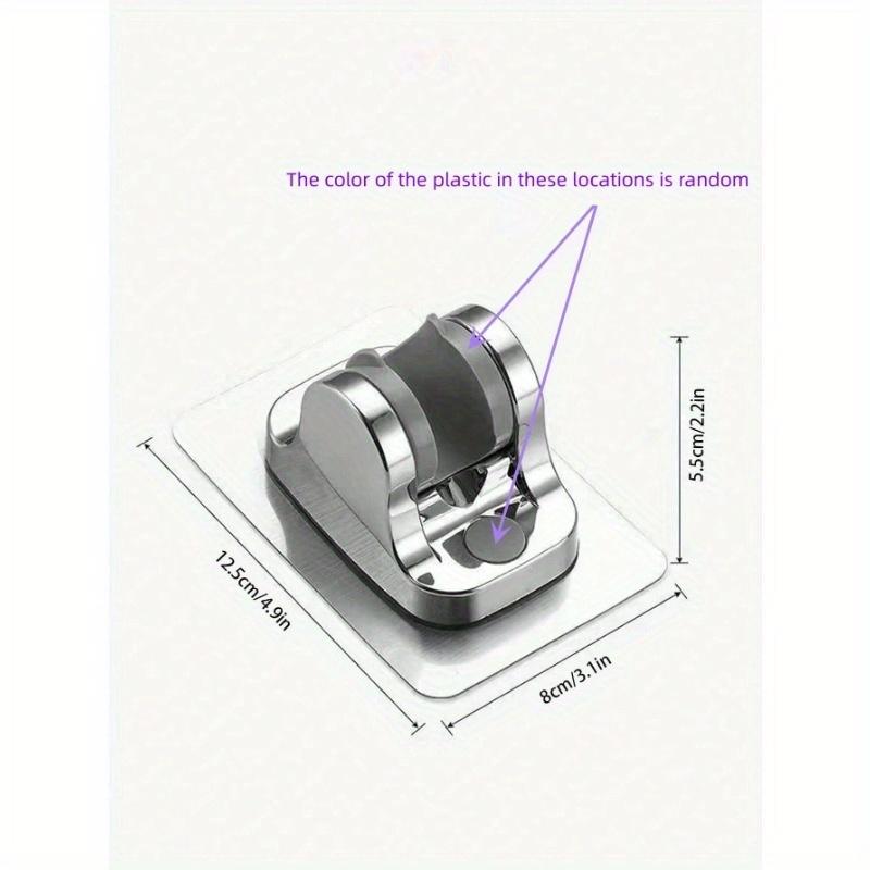 1pc Wall-Mounted Shower Bracket With Adjustable Base For Handheld Showerhead Home Bathroom Decor Summer Bathroom Accessories