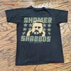 Vintage 2000s The Big Lebowski Shomer Shabbos SHIRT Medium Y2K Distressed Vintage Washed Stretched Designer Clothes Slightly