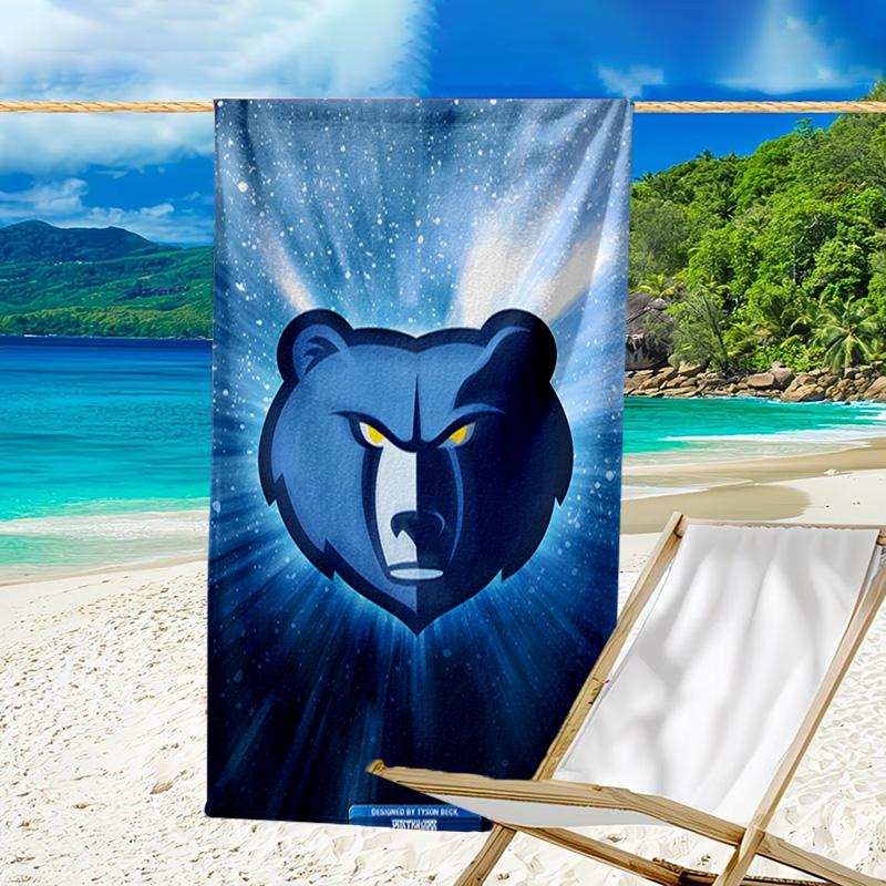 City Grizzlies Bear Logo Quick-Dry Microfiber Beach Towel Super Soft & Absorbent for Bath, Beach, Travel  Bath Time Accessory, Fan gifts