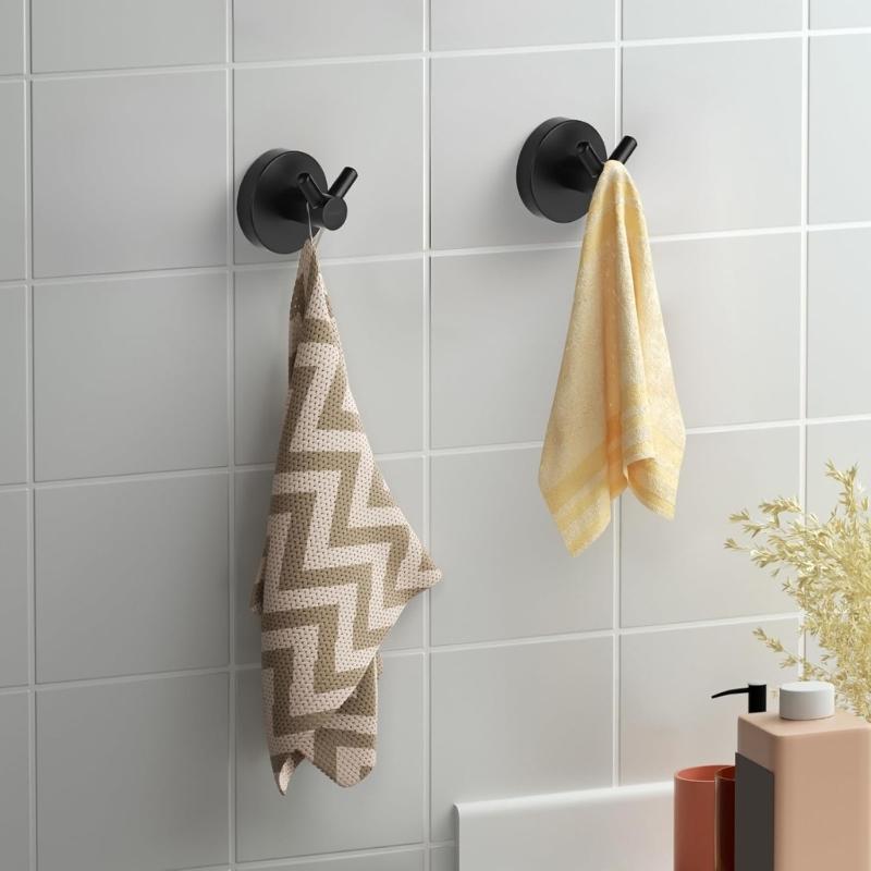 Dwuhakowy Uchwyt Ścienny Odporny na Korozję Stal Nierdzewna Łazienka Kuchnia Artykuły