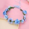 Flower Headbands Floral Garlands Crown Hair Wreath Bright Color Crown Wedding