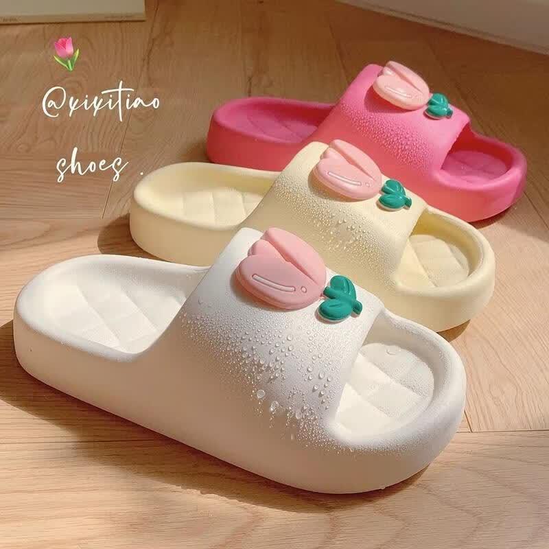 JINGRUIXIANGEVA Soft Summer Indoor Shower Slippers