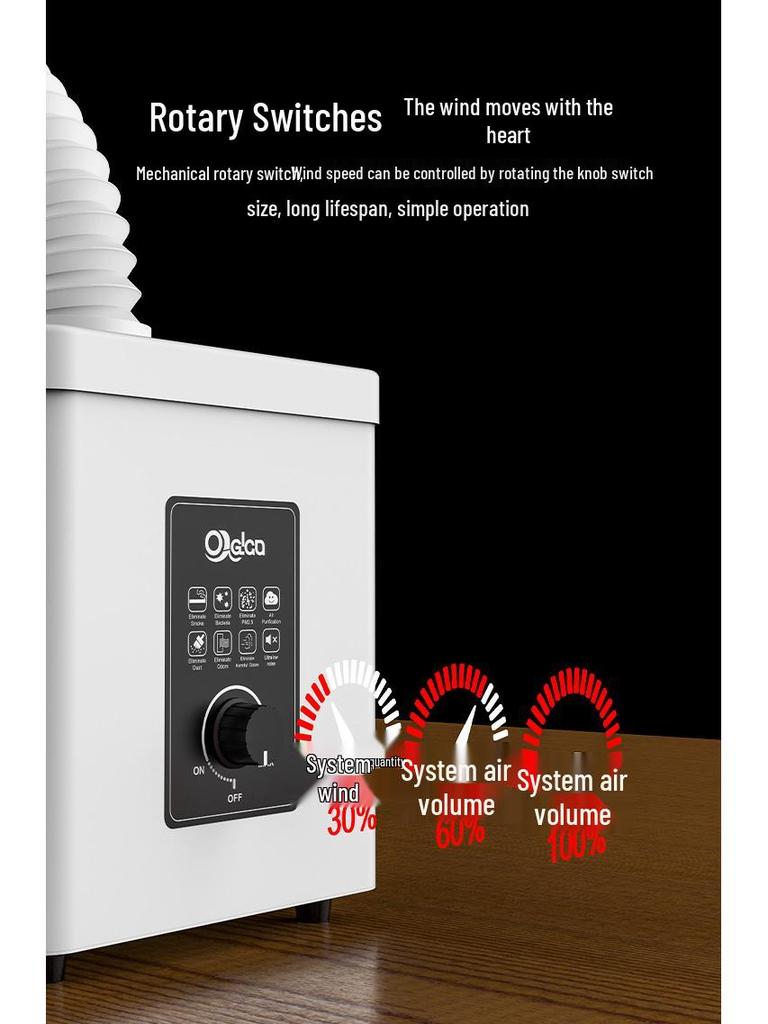 Compact Desktop Welding Fume Extractor for Soldering and Smoke Filtration