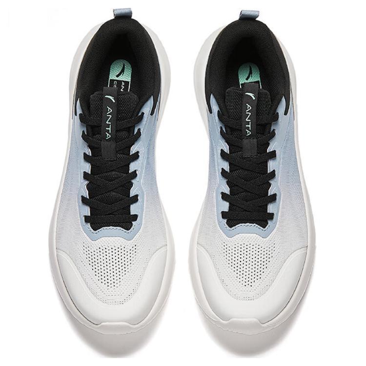 Anta Shen Xing LITE Cushioning, Wear Resistant Low top Casual Running Shoes Men's White Blue Sneakers 112527712-3