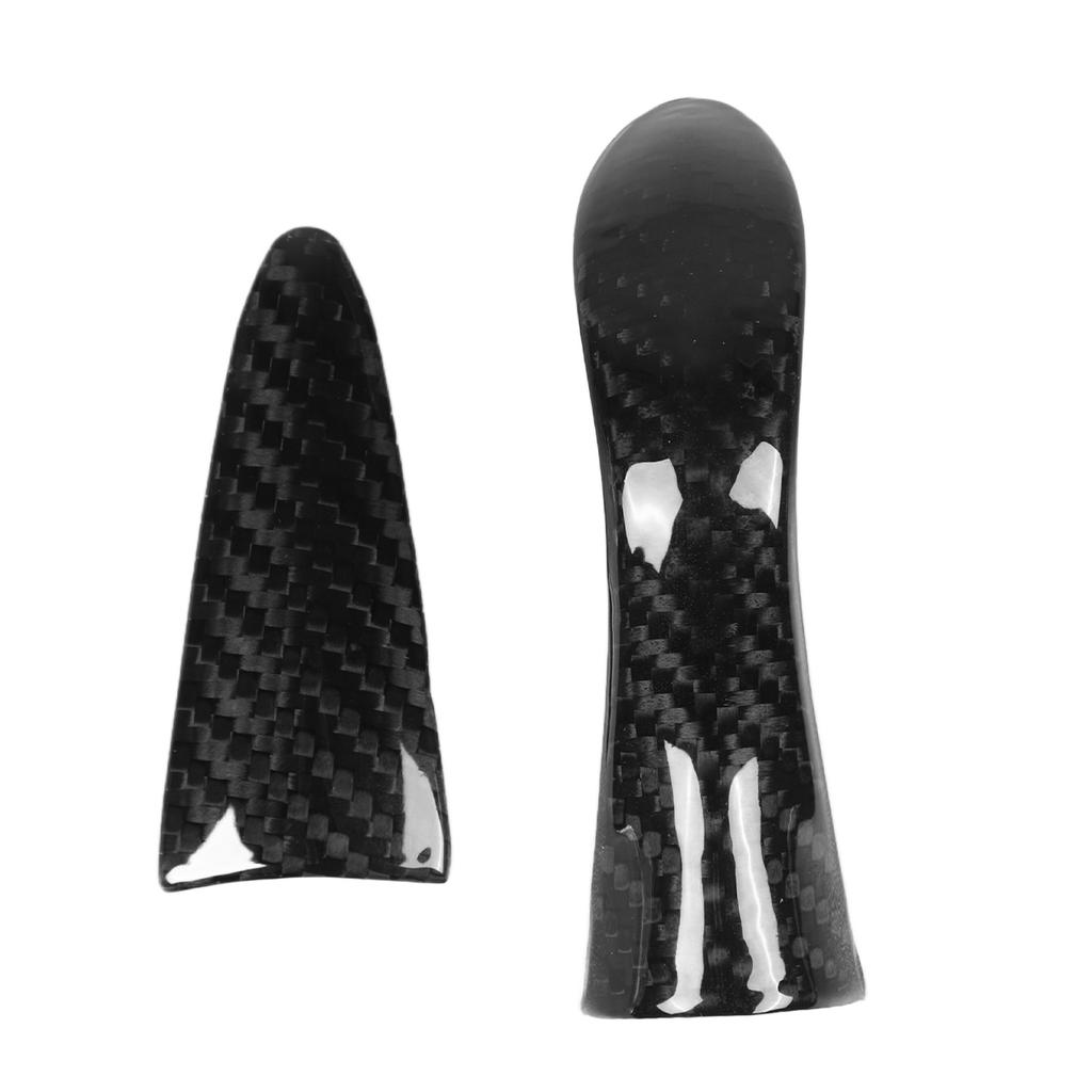 Shift Knob Trim Steering Wheel Frame Kit Carbon Fiber Replacement for INFINITI Q50 2014?2017