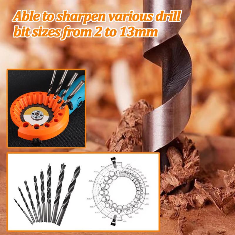 Multipurpose 2-13mm Drill Bit Grinding Auxiliary Tool Sharpener Polishing Grinding Tool Powered Parts Applicable Angle Grinder