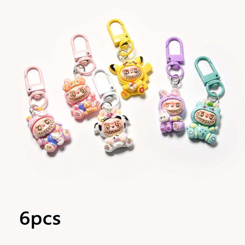 

Підвіска-брелок La Bu Bu Аксесуари для рюкзака дівчини Підвісні прикраси Подарунок подрузі 6pcs