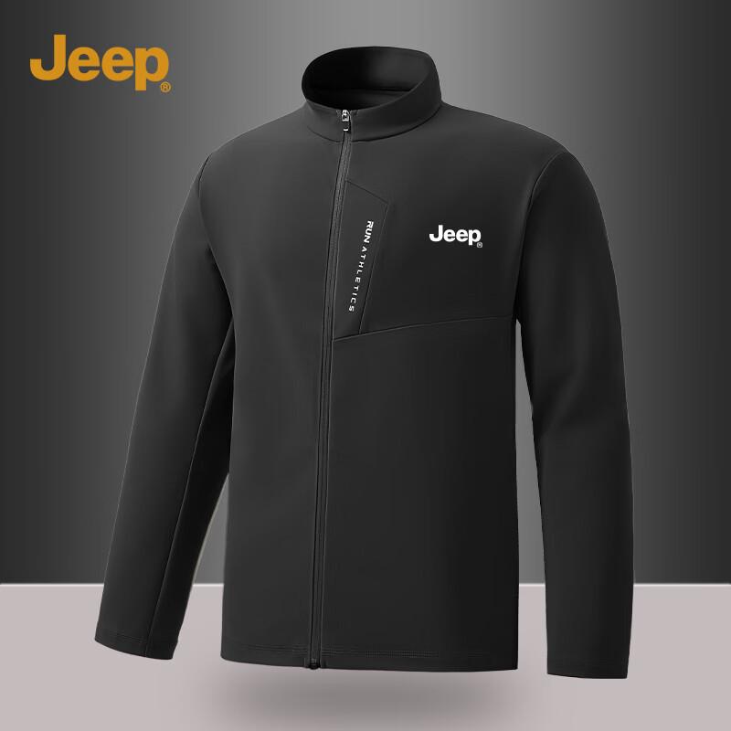 JEEP Men s High-Elastic Outdoor Stand-Up Collar Jacket 2XL