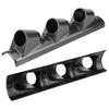 Aramox Universal Gauge Holder Bracket,52mm Carbon Fiber Triple 3 Holes Meter Gauge Pillar Mount Pod Holder Bracket