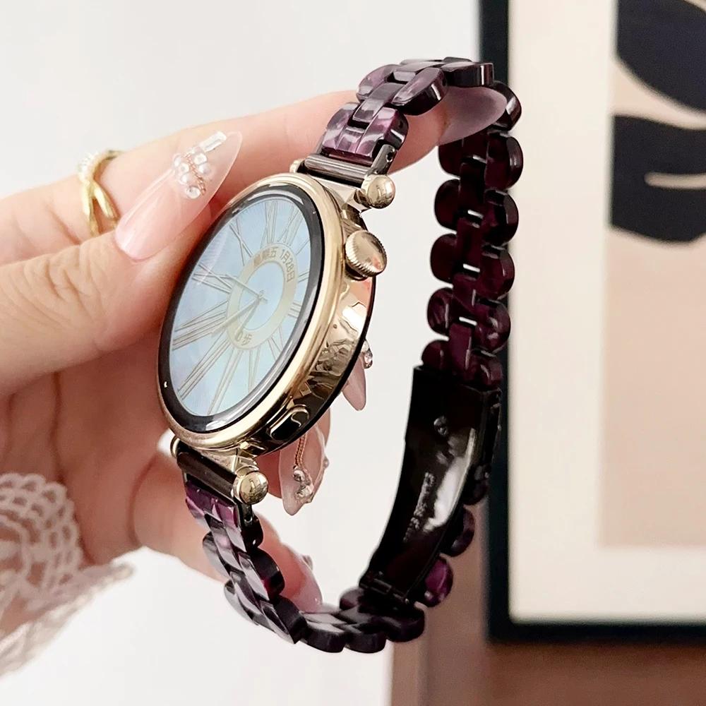 Harzarmband für Huawei Watch GT 4 41mm 46mm 18mm 20 22mm Schlankes Armband für Samsung Galaxy 4 5 pro 6 Classic 44mm 40mm Damen Armband