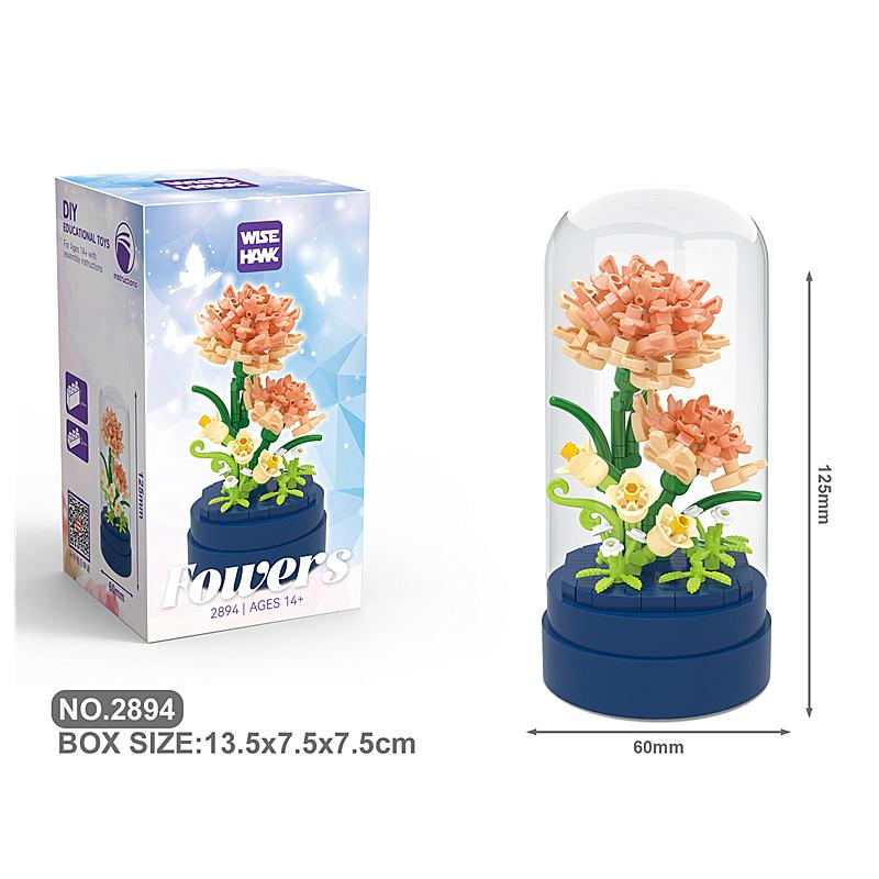 

Latest product 2890-2898 Small Grain Mother s Day Handmade Gift Assembly Building Block Flower Innovative Desktop Ornaments No box