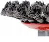 Hardened Conical Braided Disc Brush 4" 100Mm