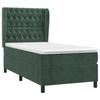 3129360 vidaXL Divan Bed and Mattress Dark Green 80x200 Cm Velvet