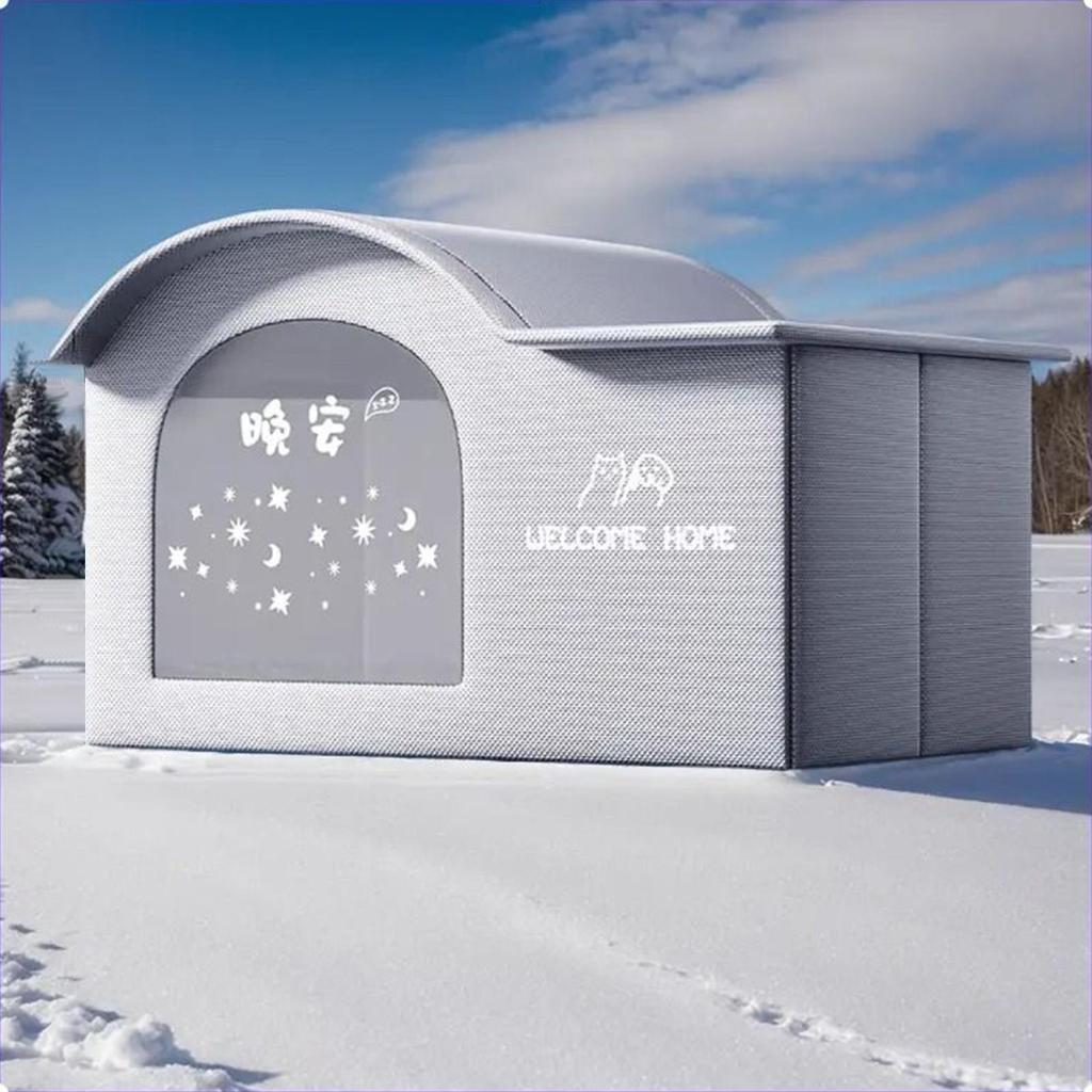 Air Conditioner Cat House Cooling House For Outdoor Cats Foldable Shelter Dog Bed Pet Supplies With Ice Packs For Indoor Outside