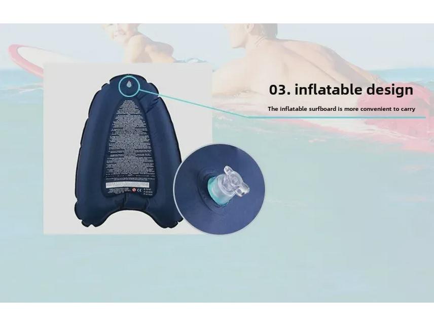 Portable Inflatable Surfboard - Lightweight & Safe for Adults & Kids, Ideal for Swimming, Surfing & Watersports