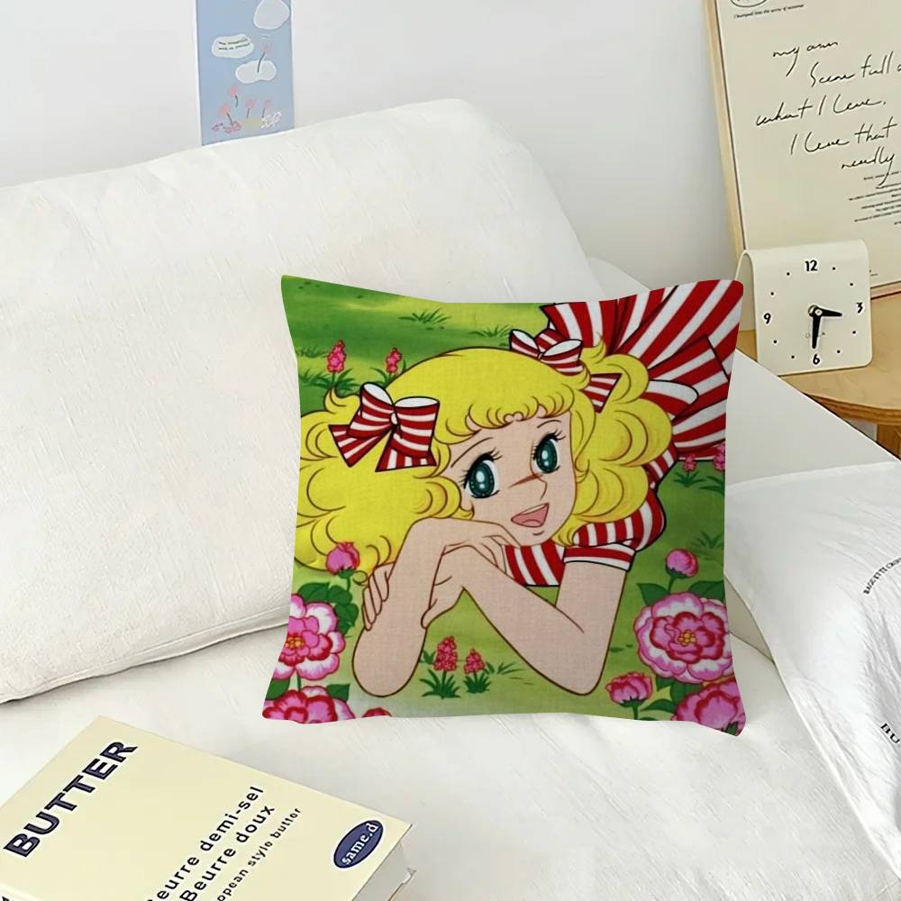 Anime Candy Candy Cushion   Pillow Cushion Cover Pillowcase Living Room Sofa Home Decor Customized