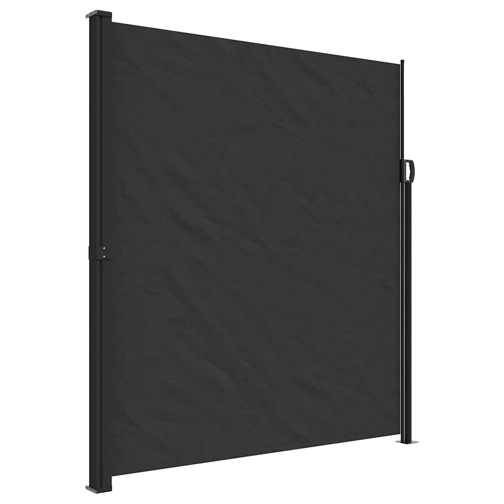Retractable Side Awning Black 220 x 300 cm
