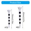 20Pcs Golf Tees Low Resistance Golf Tees 70mm 83mm Golf Ball Base Plastics Golf Support Tees for Long Distance Hitting