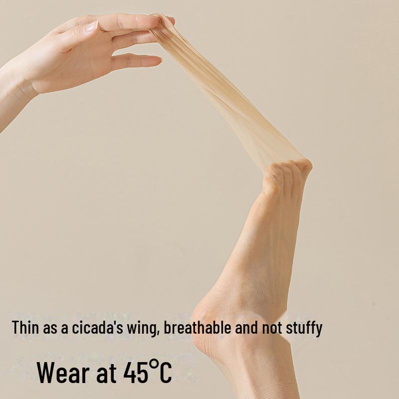 Women's Summer Invisible Anti-Snag Thigh-High Crystal Stockings