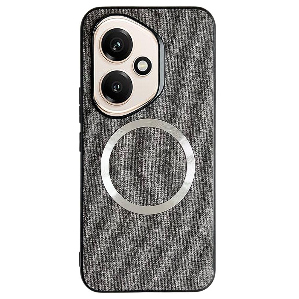 For Honor 400 5G (Global) Magnetic Case Drop-Proof TPU + Cloth Back Phone Cover