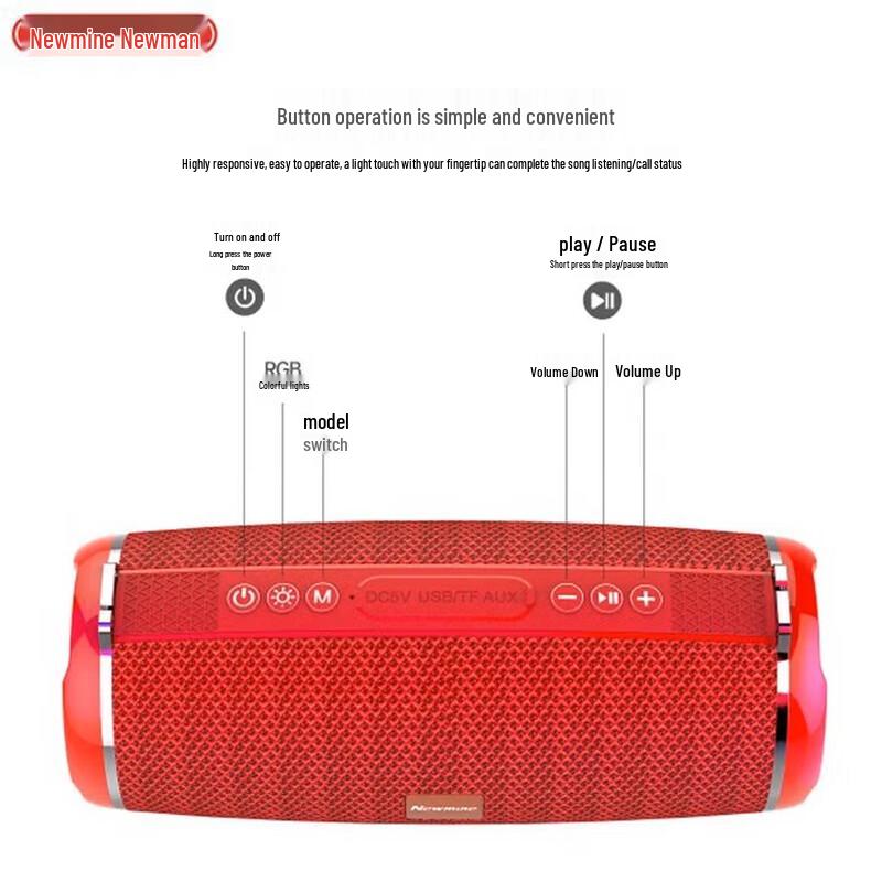 Newman BT33 Portable Wireless Bluetooth Speaker