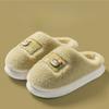 Cartoon Shoes, Cotton Slippers, Indoor Home Warmth, Fleece Thick-soled Light Slippers