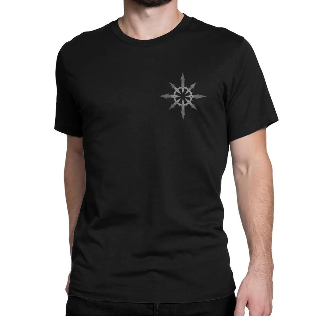 ZX TEE Men Women T-Shirts Chaos Khorne Flakes Vintage Tees Short Sleeve W-Warhammer 40k T Shirt Crewneck Clothing Gift Idea