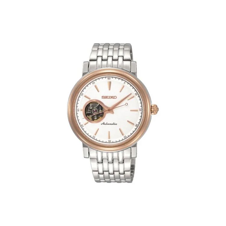 

Seiko Presage Series 100 Meters Water Resistant Automatic Manual Mechanical Movement Stainless Steel Strap Watch 36mm 40mm Men watches White SSA018J1 White