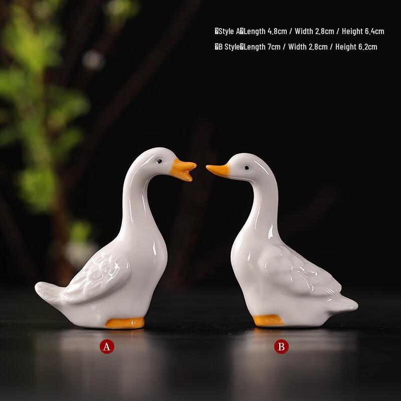 Milin Ceramic Duck Bonsai Ornament