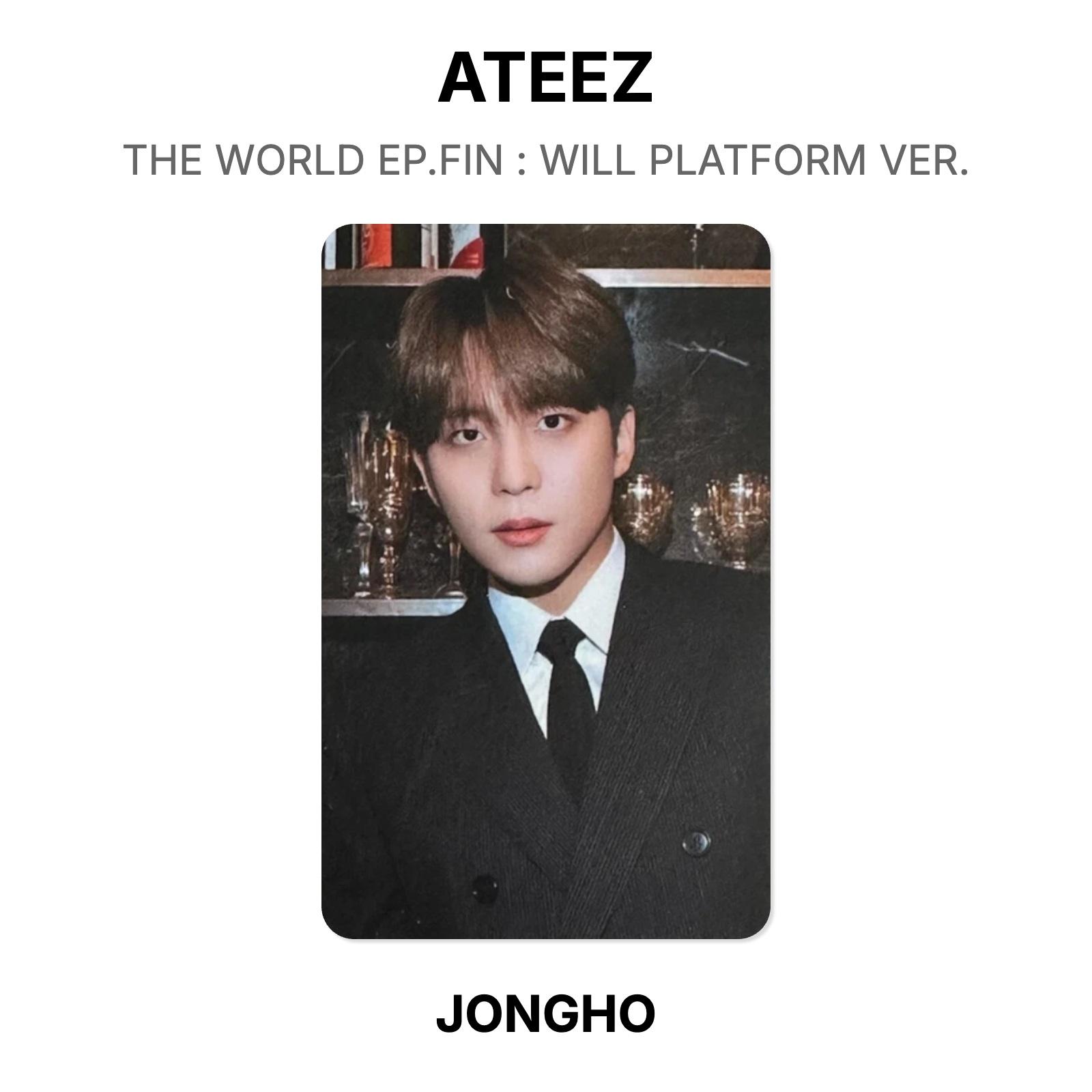 ATEEZ THE WORLD EP.FIN : WILL PLATFORM VER. Official Photocard JONGHO 03