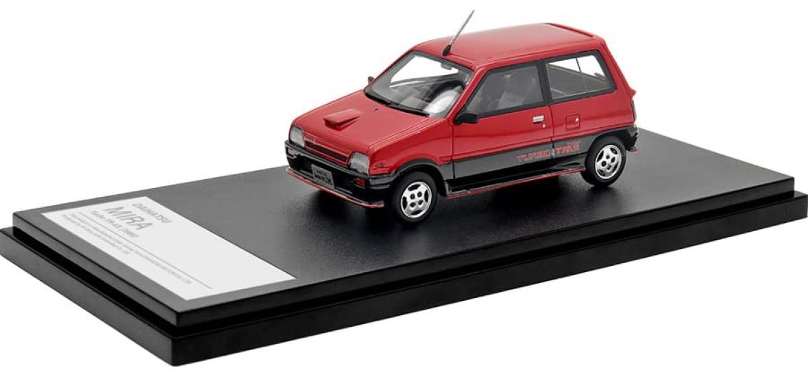 

Hi Story 143 Daihatsu MIRA Turbo TR-XX (1985) Two-tone RedBlack Finished Product