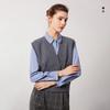 Navigare Women's Loose Fit All-Wool V-Neck Sweater Vest